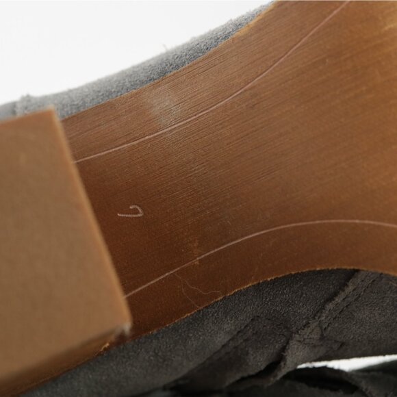 Sam Edelman Womens Maurine Boots Size 7 Gray Blue Suede Block Heel Buckle Bootie - Picture 9 of 13